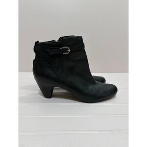 Sam Edelman Maddox Leather Ankle Boot in Black Size 9